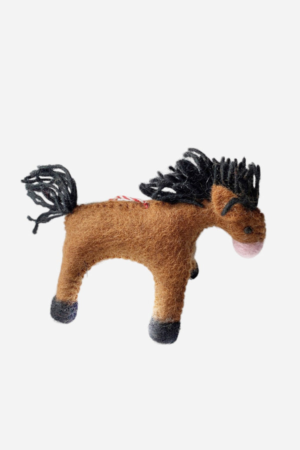 Ornaments 4 Orphans Horse Felt Wool Ornament