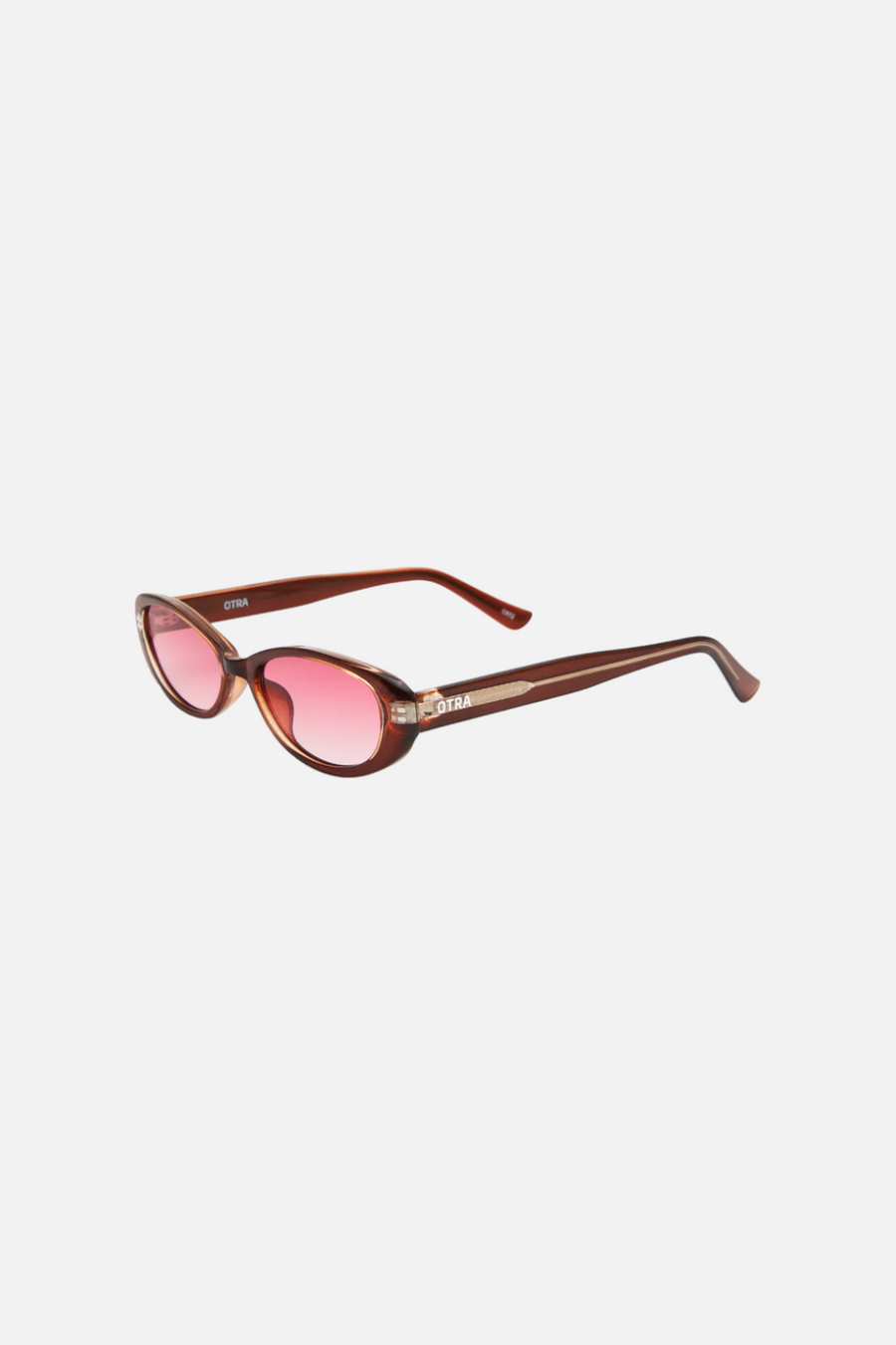 OTRA Eyewear Cami in Pearl Chocolate & Pink – back view