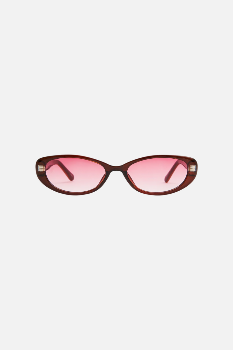 OTRA Eyewear Cami in Pearl Chocolate & Pink – front view