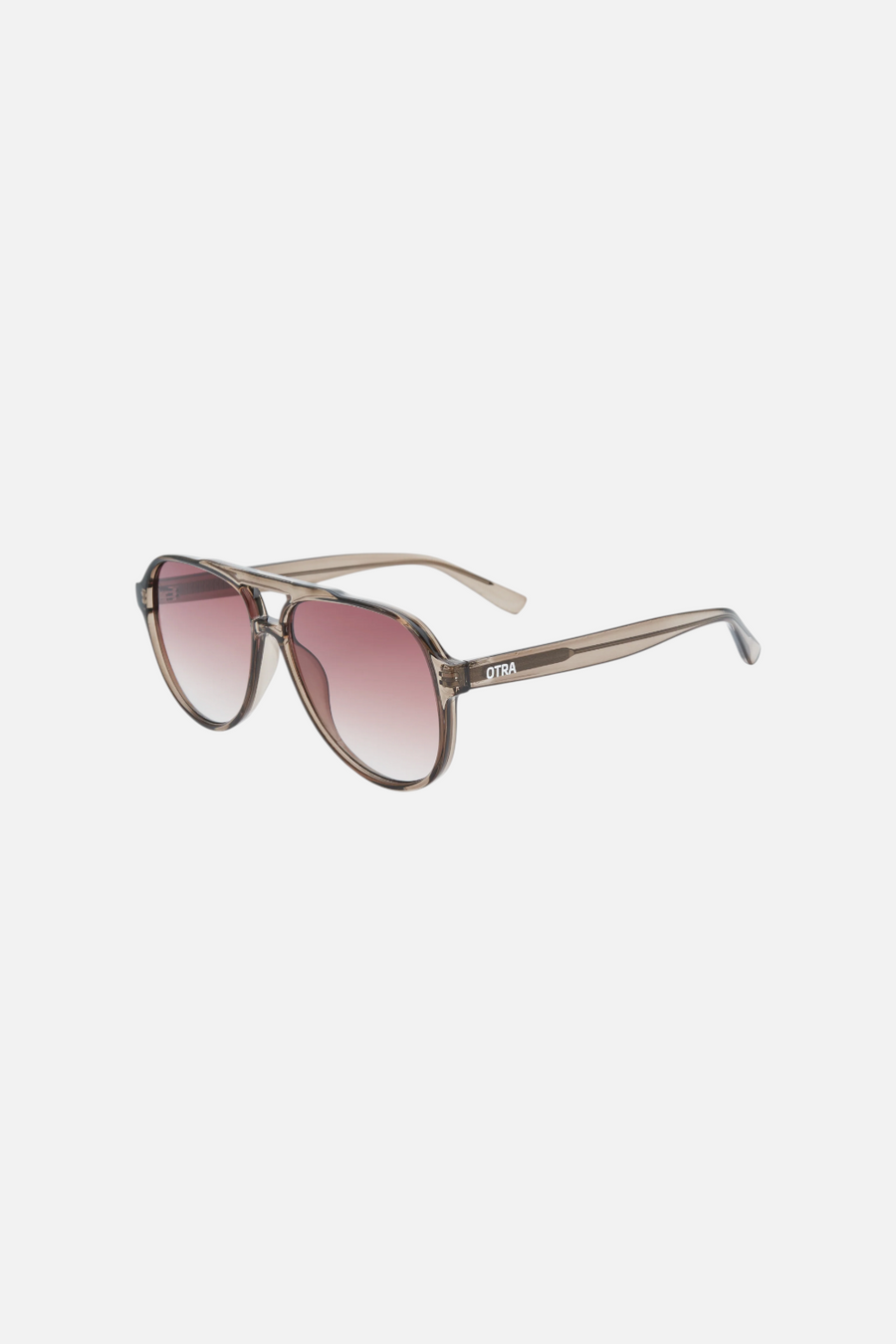 Otra Eyewear Stevie Sunglasses in Transition Olive/Brown Fade – side view