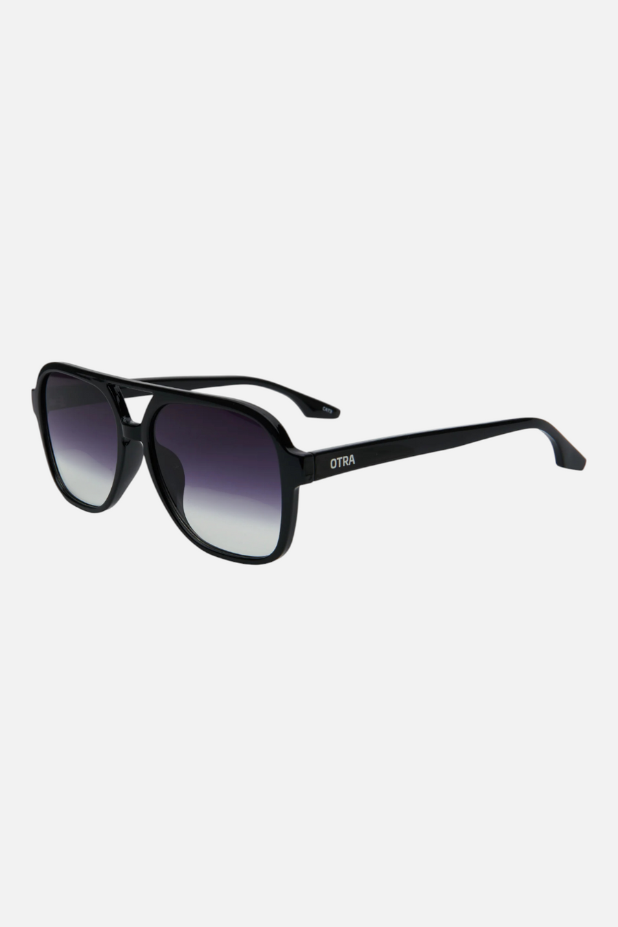 Otra Kori Sunglasses in Black/ Smoke Fade – back view
