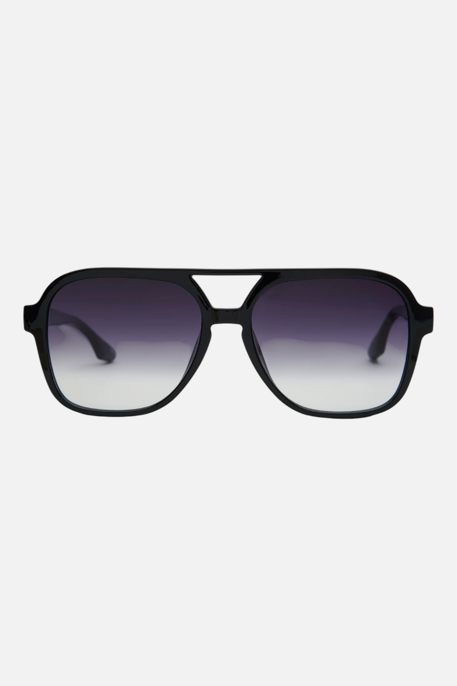 Otra Kori Sunglasses in Black/ Smoke Fade – side view