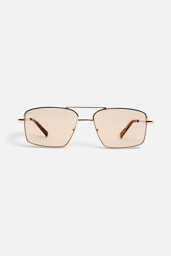 Otra Nash Sunglasses in Gold and Light Brown