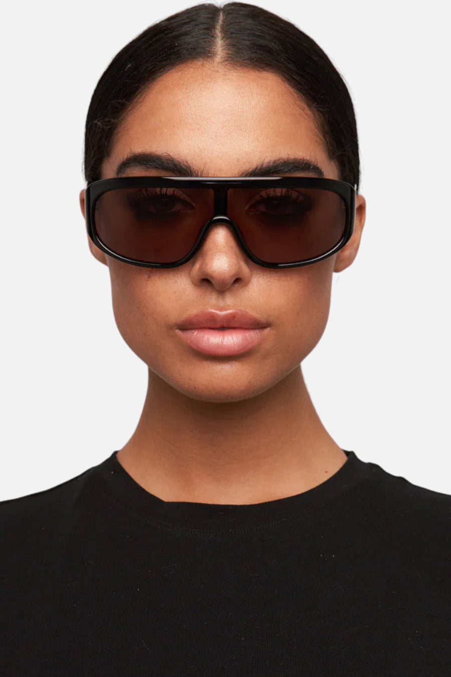 Otra Rio Sunglasses in Black & Brown – back view