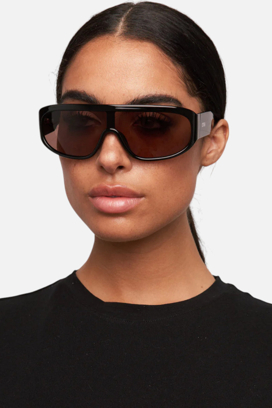 Otra Rio Sunglasses in Black & Brown – side view