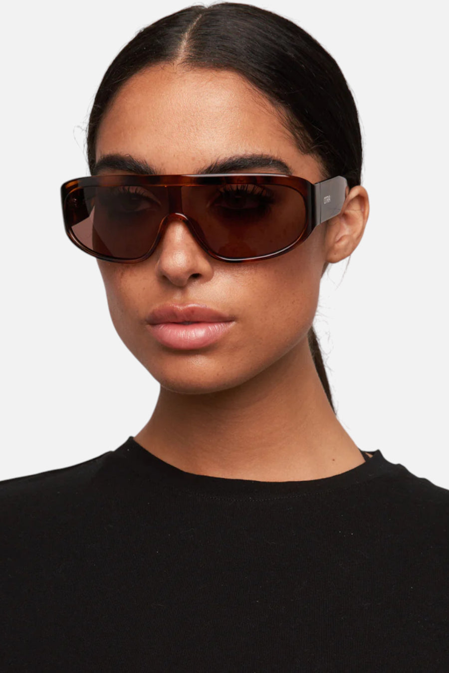 Otra Rio Sunglasses in Tortoise & Brown – side view