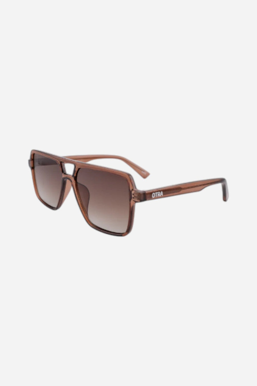 Otra Sunglasses Zoya Sunglasses in Transparent Maple/Brown Fade – back view