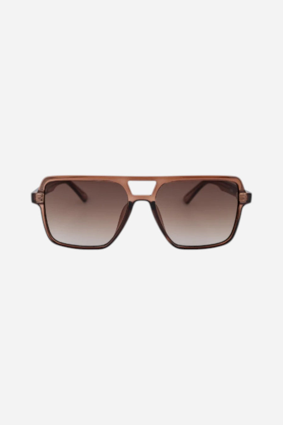 Otra Sunglasses Zoya Sunglasses in Transparent Maple/Brown Fade – front view
