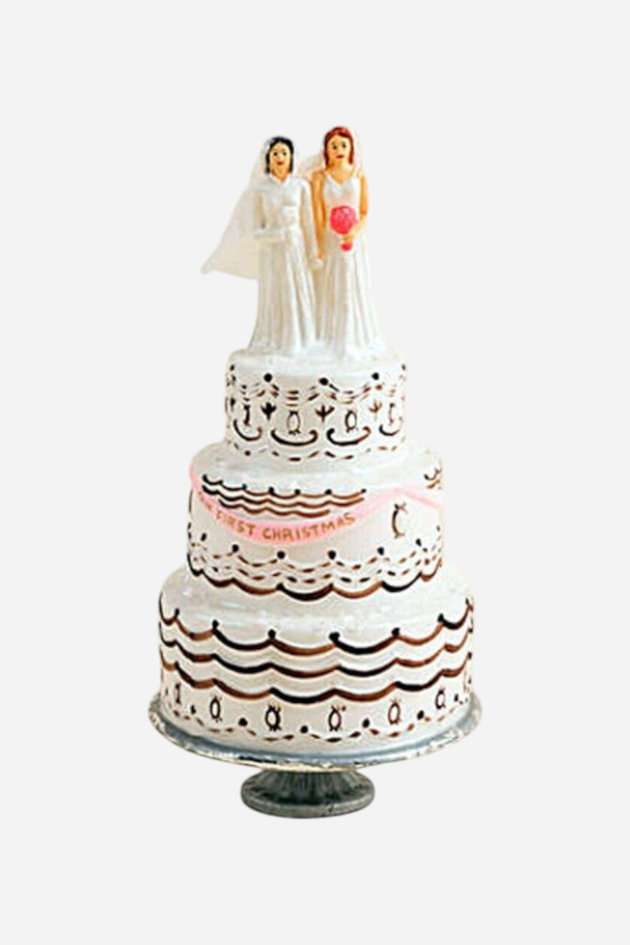 Our First Xmas Brides Ornament – front view