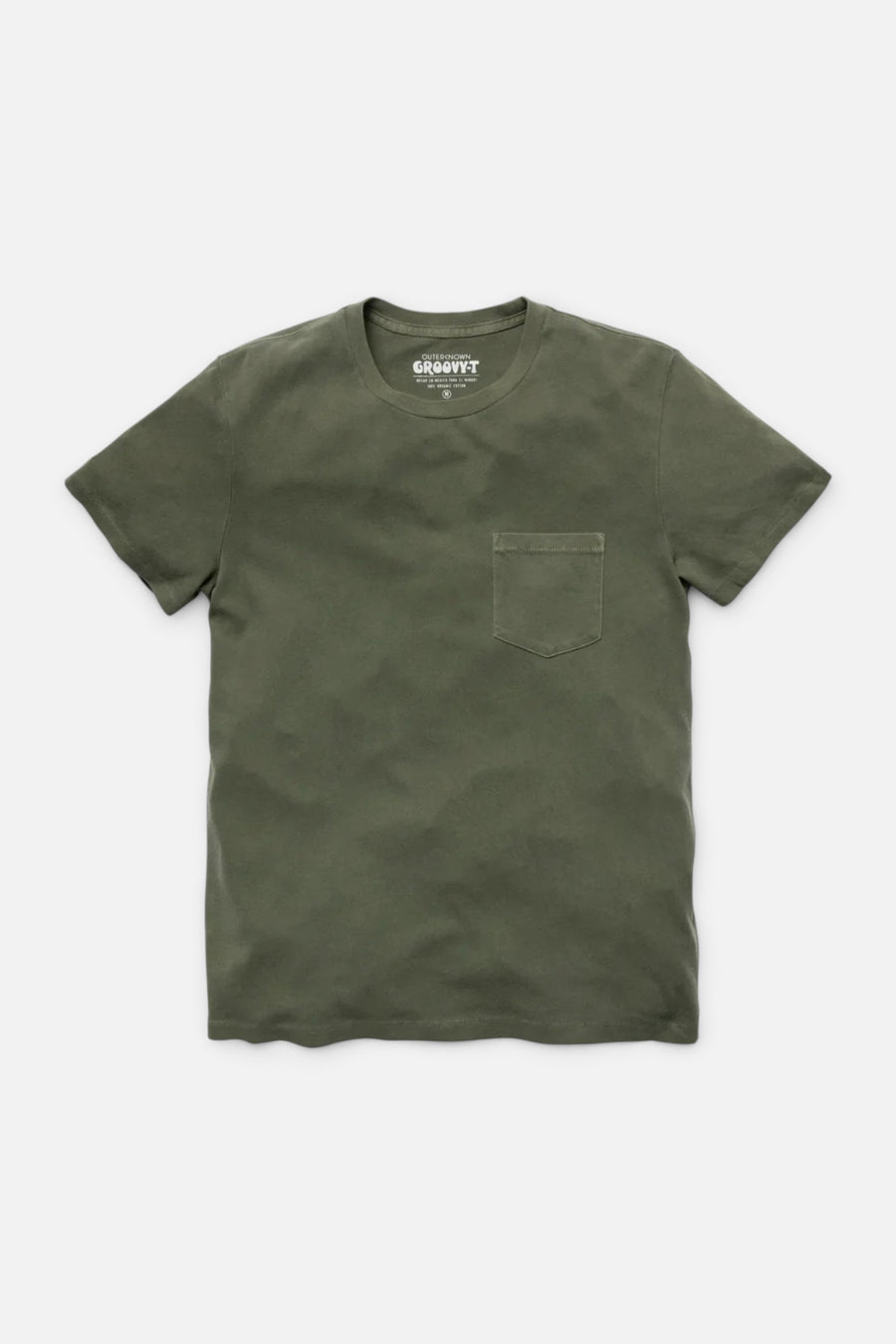 Outerknown Groovy Pocket Tee, Safari – front view