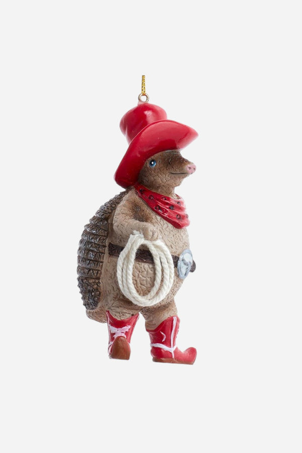 Oversized Western Armadillo Ornament