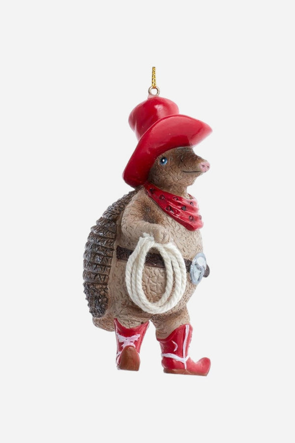 Oversized Western Armadillo Ornament