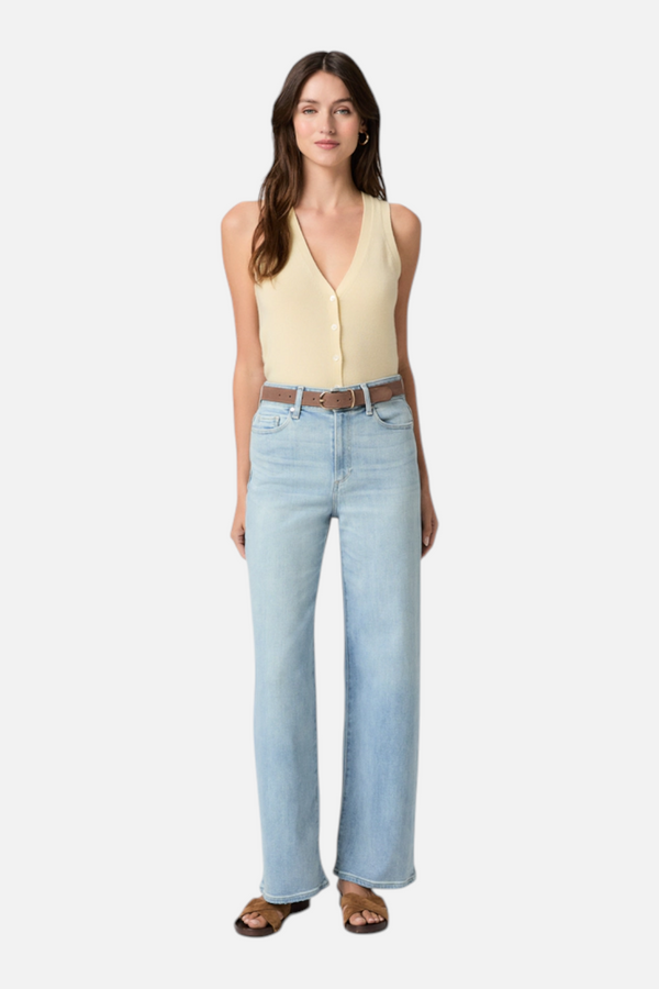 Paige Anessa 31" Wide Leg Jeans in Coliseum