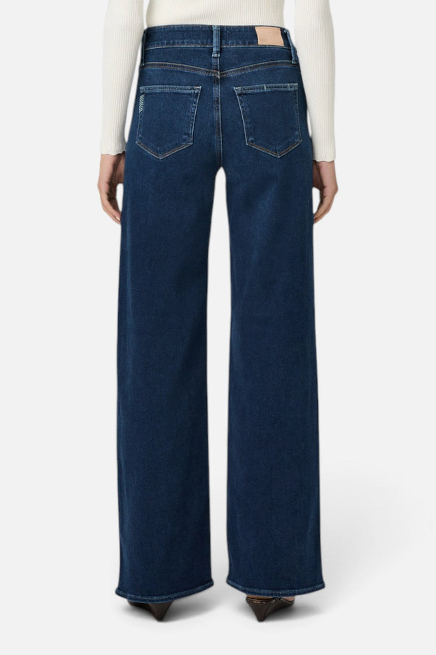 Paige Anessa High-Rise Wide Leg 33" Jeans in Admission – detail