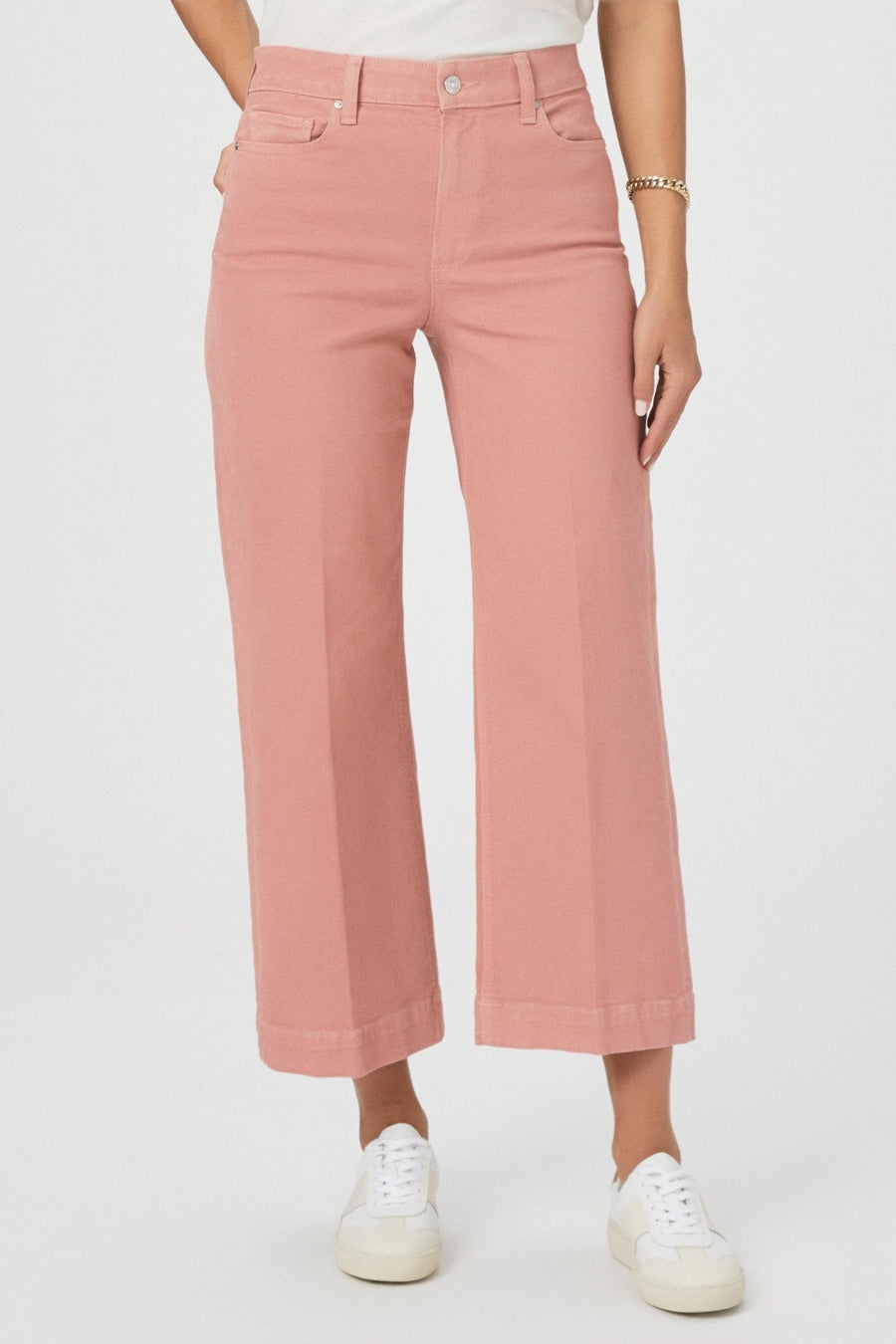 Paige Anessa Pants in Vintage Pink Terracotta – back view