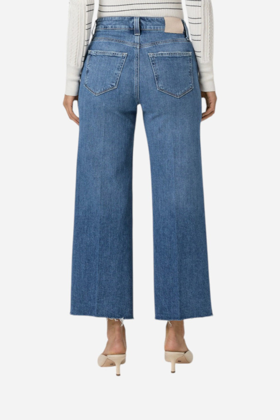 Paige Anessa Wide Leg Jean in Poet – side view
