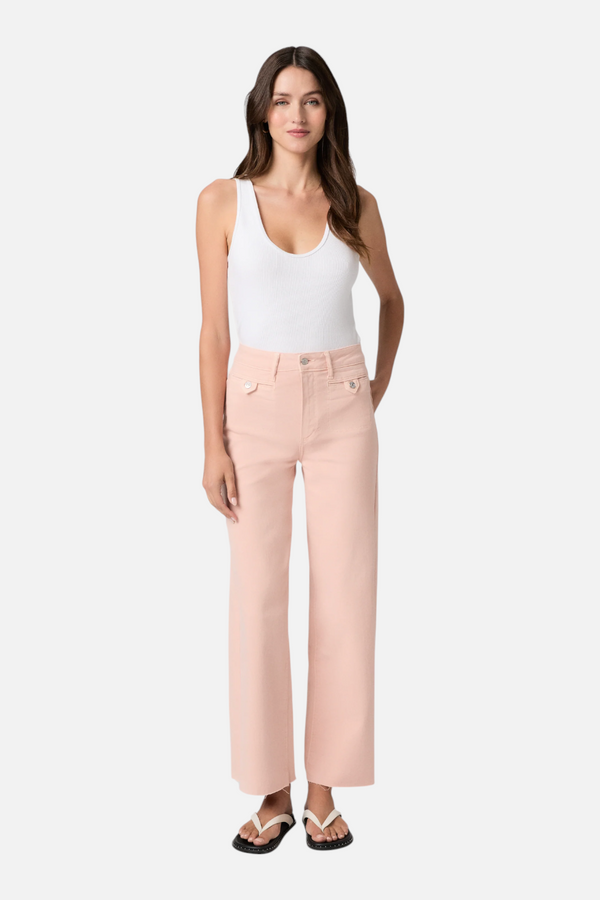 Paige Anessa Wide Leg Jean in Vintage Sunset Peach