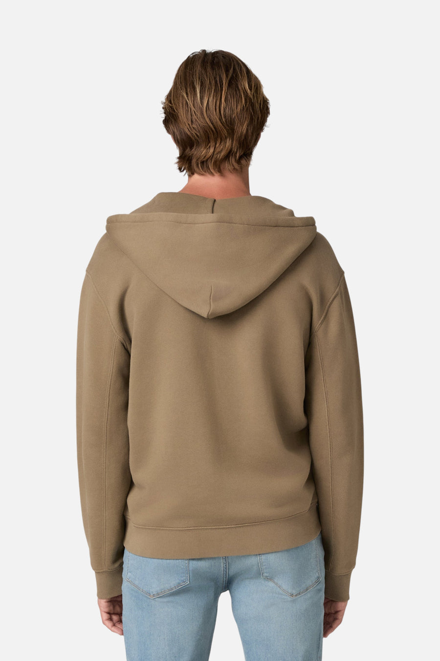 Paige Avon Full Zip Hoodie in Washed Hinoki – back view