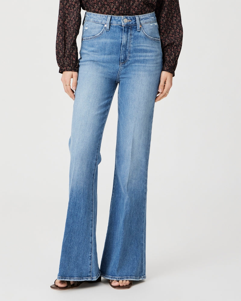 Paige Charlie Flare 32" in Gabriella Distressed – back view