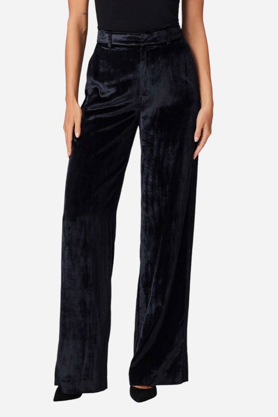 Paige Chateau Pant in Midnight – front view
