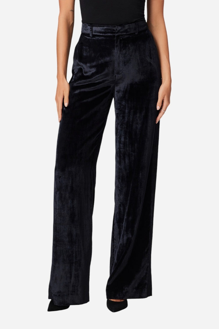 Paige Chateau Pant in Midnight – side view
