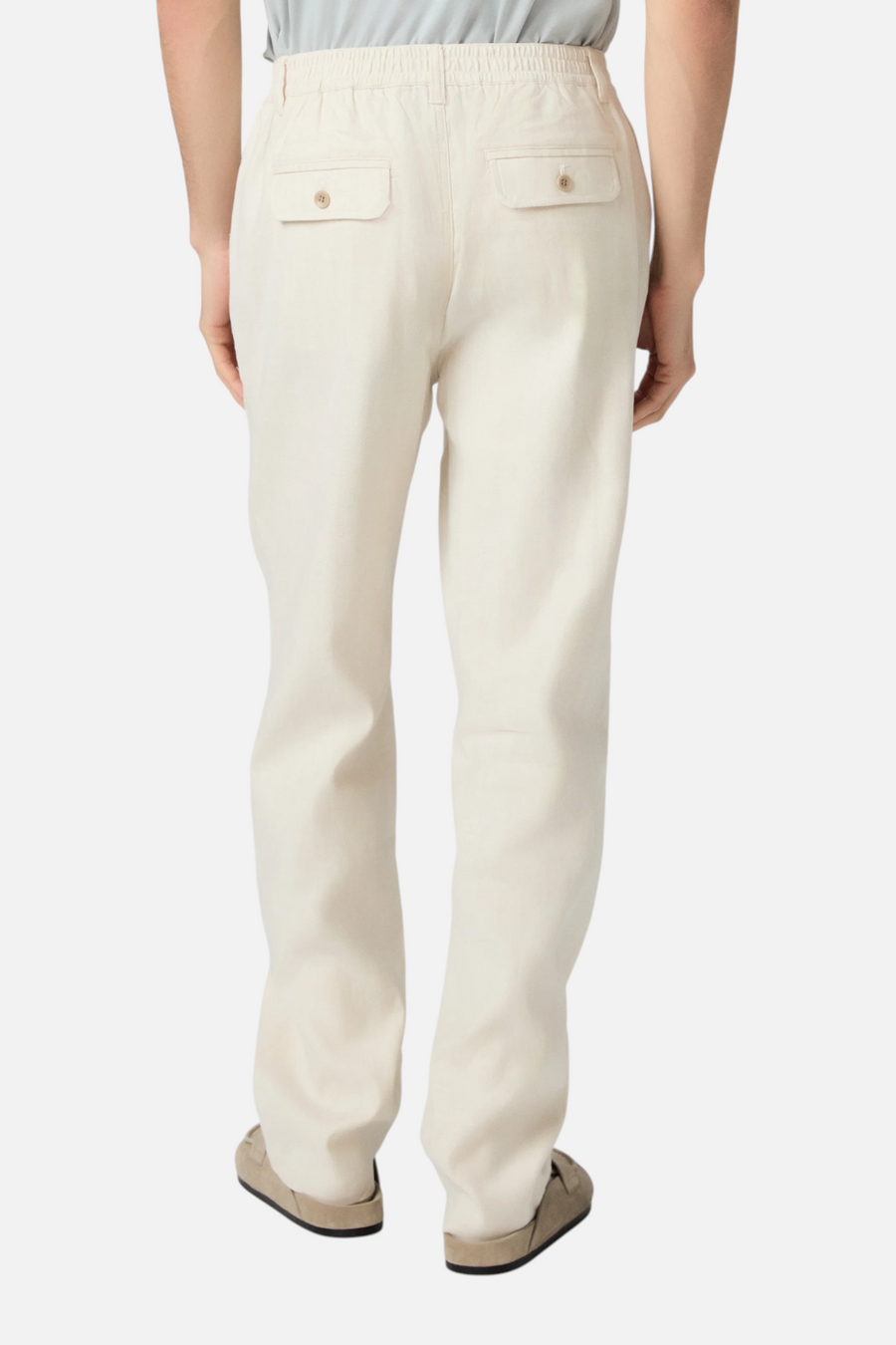 Paige Eberton Pant in Fossil Herringbone – detail
