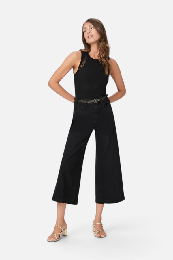 Paige Frankie Denim Pants in Black Caviar
