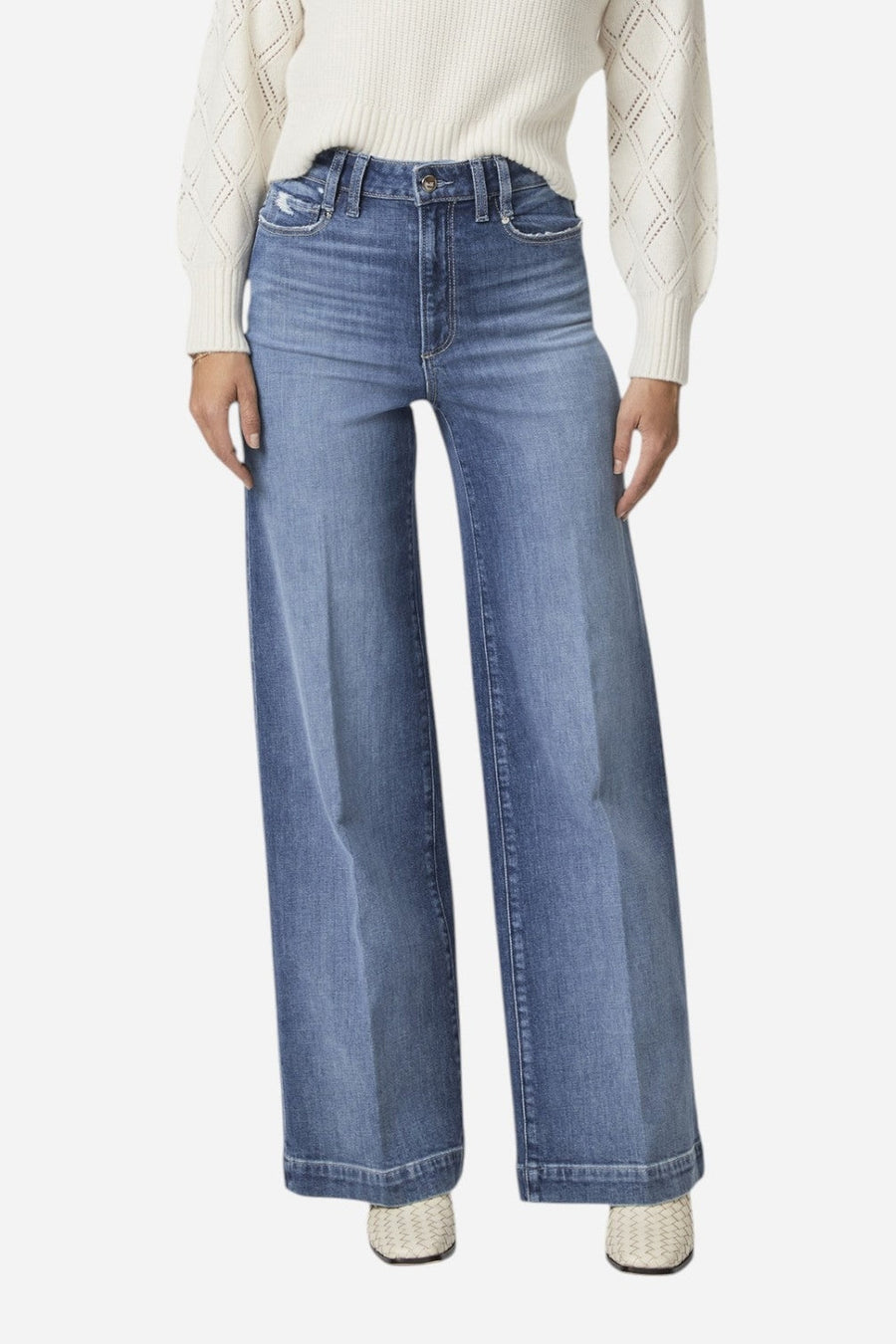 Paige Harper 30" Wide Leg in Timbre – side view