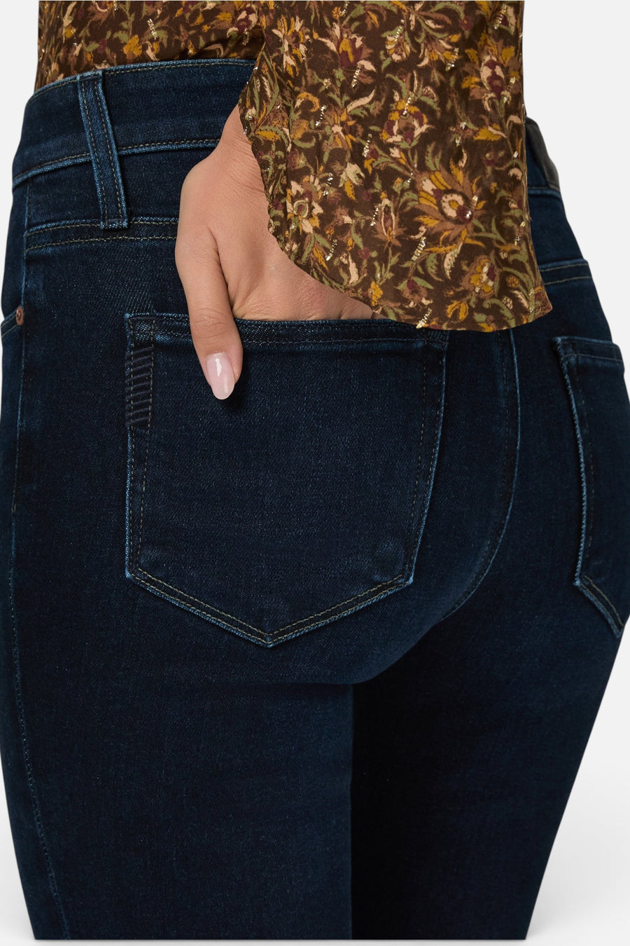 Paige High Rise Laurel Canyon 32-Inch Bootcut Jean in Phenomenon – flat lay