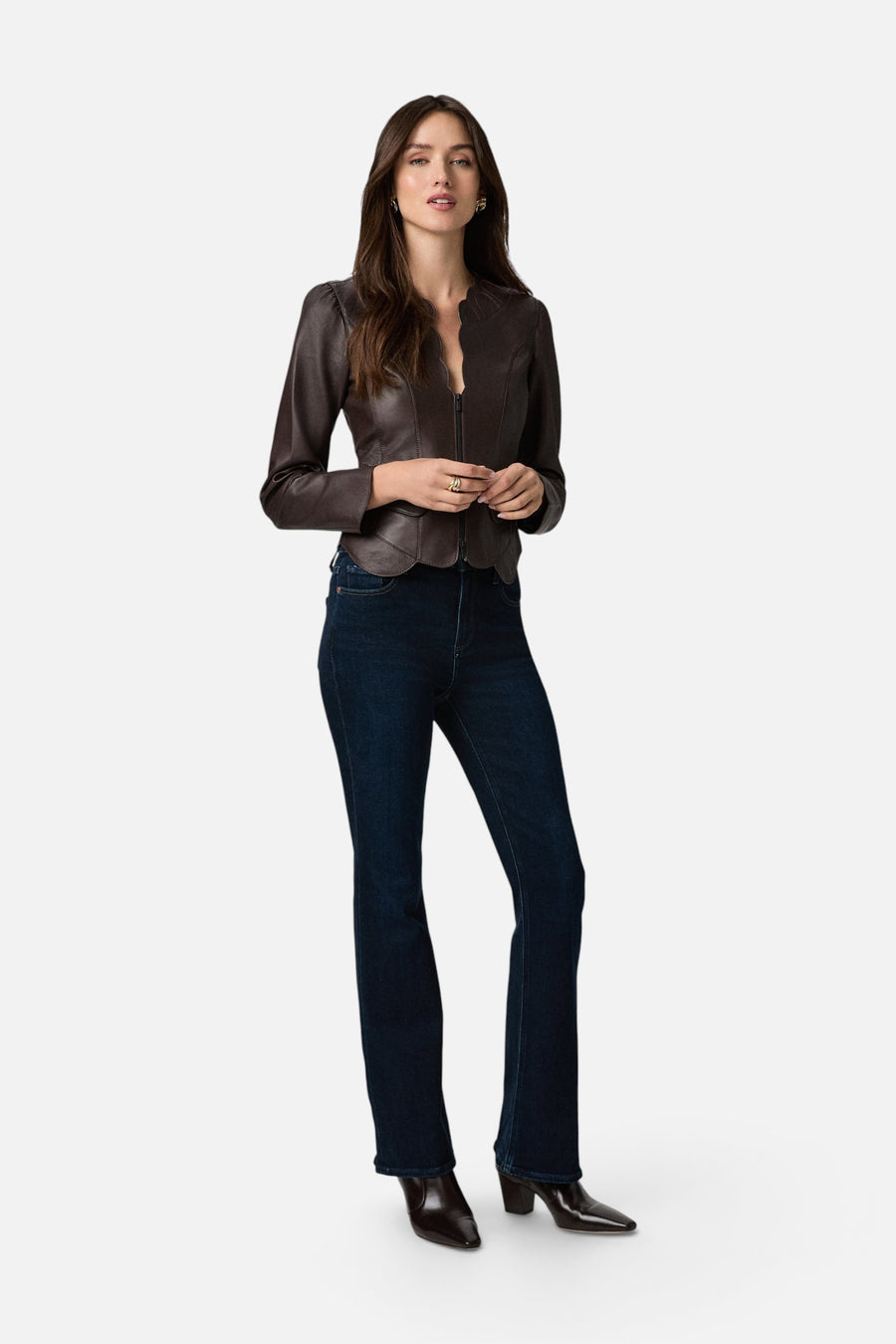 Paige High Rise Laurel Canyon 32-Inch Bootcut Jean in Phenomenon – side view