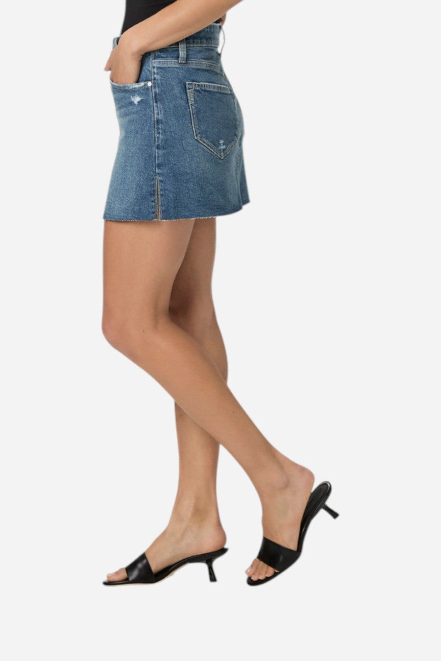 Paige Jessie Skirt in Storybook Distressed – back view