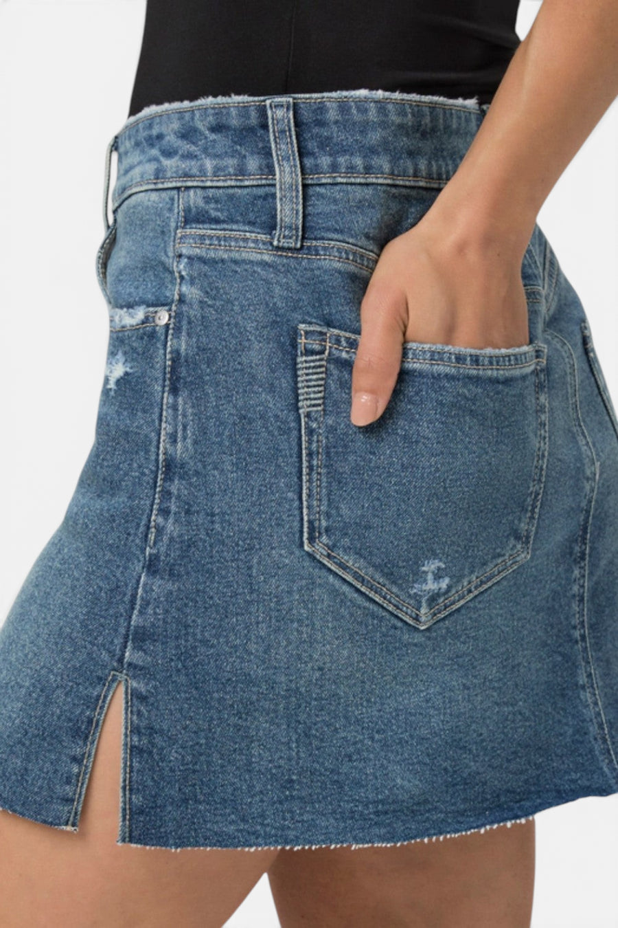 Paige Jessie Skirt in Storybook Distressed – detail