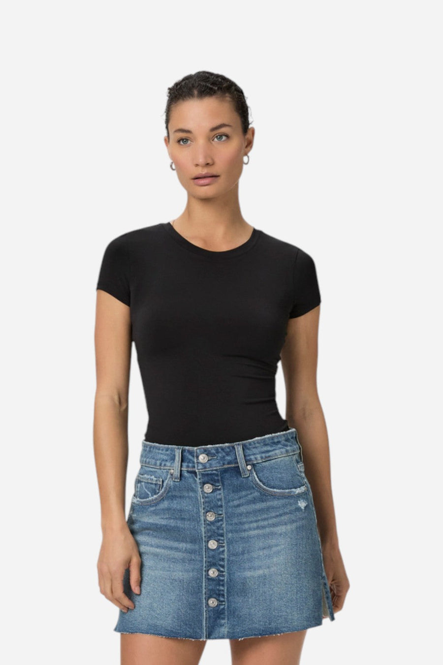 Paige Jessie Skirt in Storybook Distressed – front view