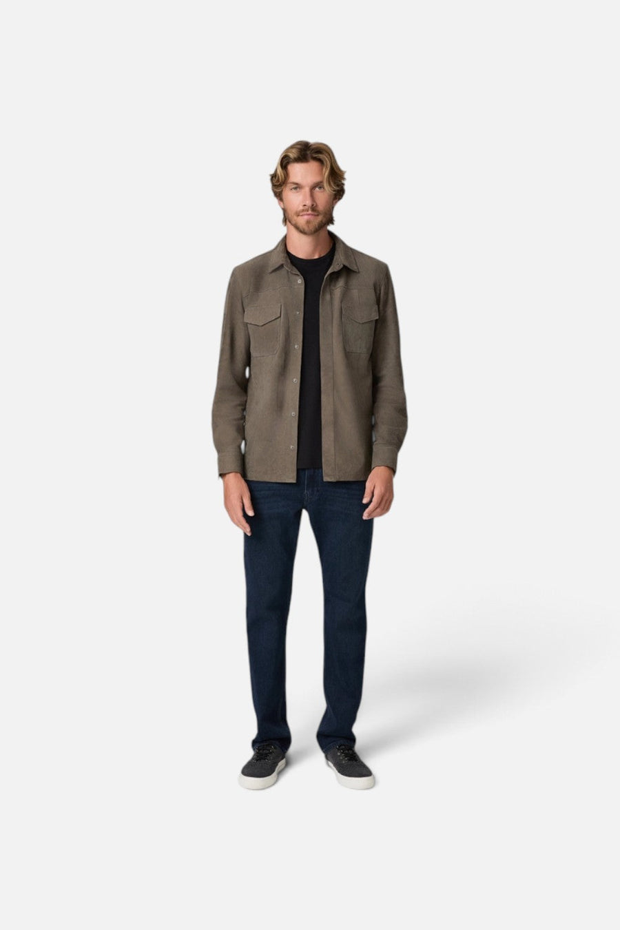 Paige Men's Normandie 32" Straight Leg Jeans in Chadron – back view