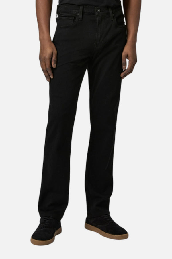 Paige Men's Transcend Normandie Straight Jean in Black Shadow