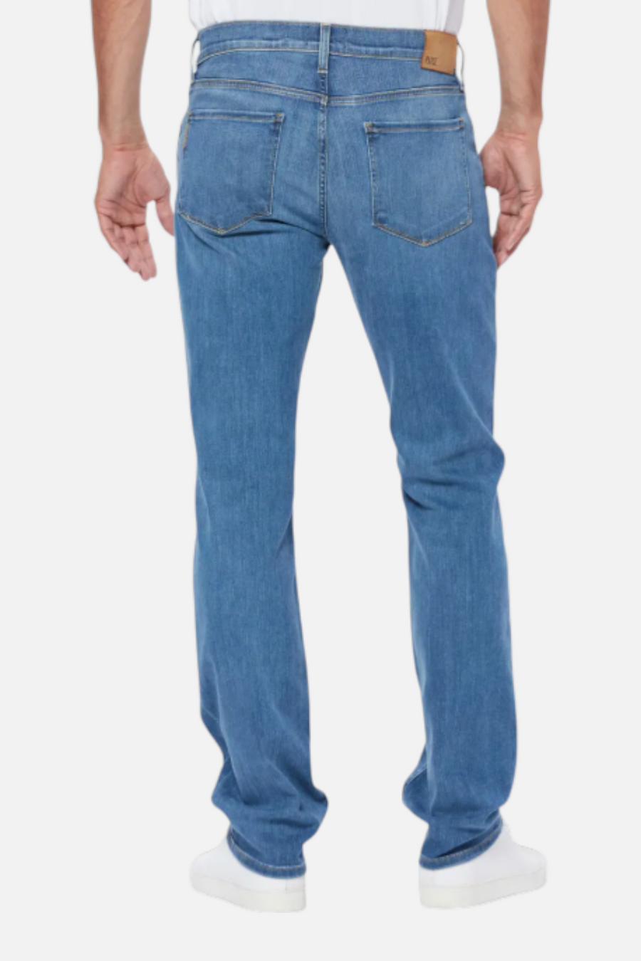 Paige Men's Transcend Normandie Straight Leg Jean in Cartwright – side view