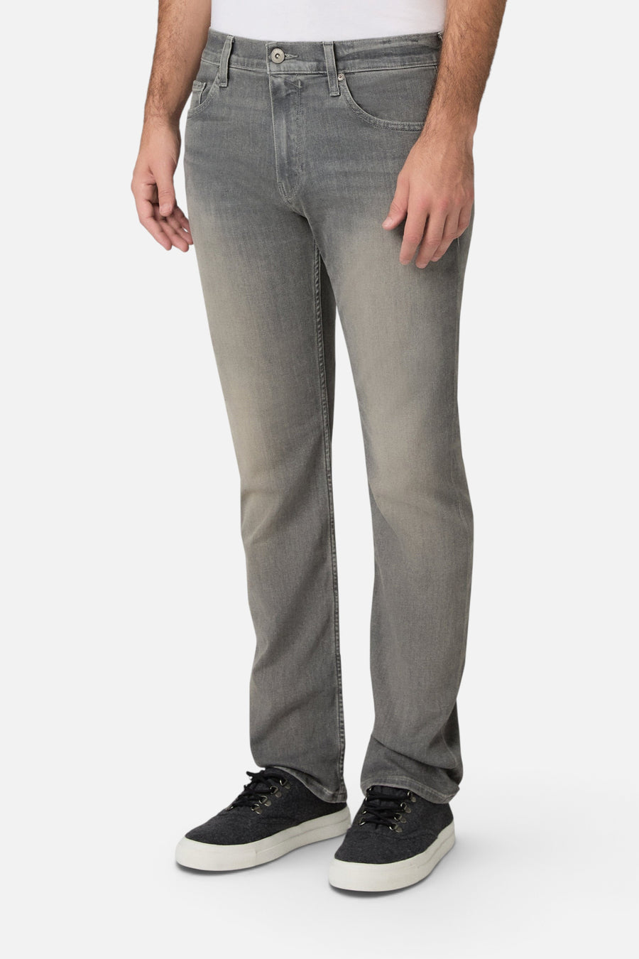 Paige Normandie Straight Jean in Axtell – side view