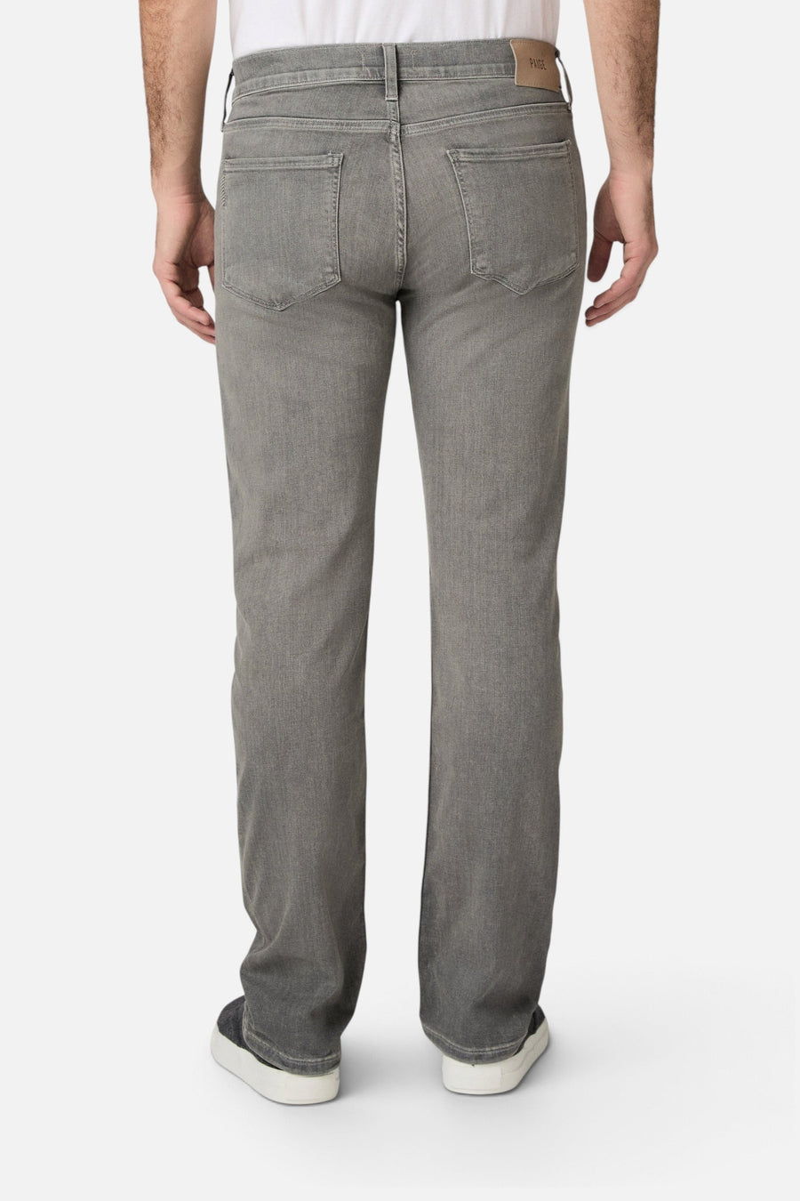 Paige Normandie Straight Jean in Axtell – back view