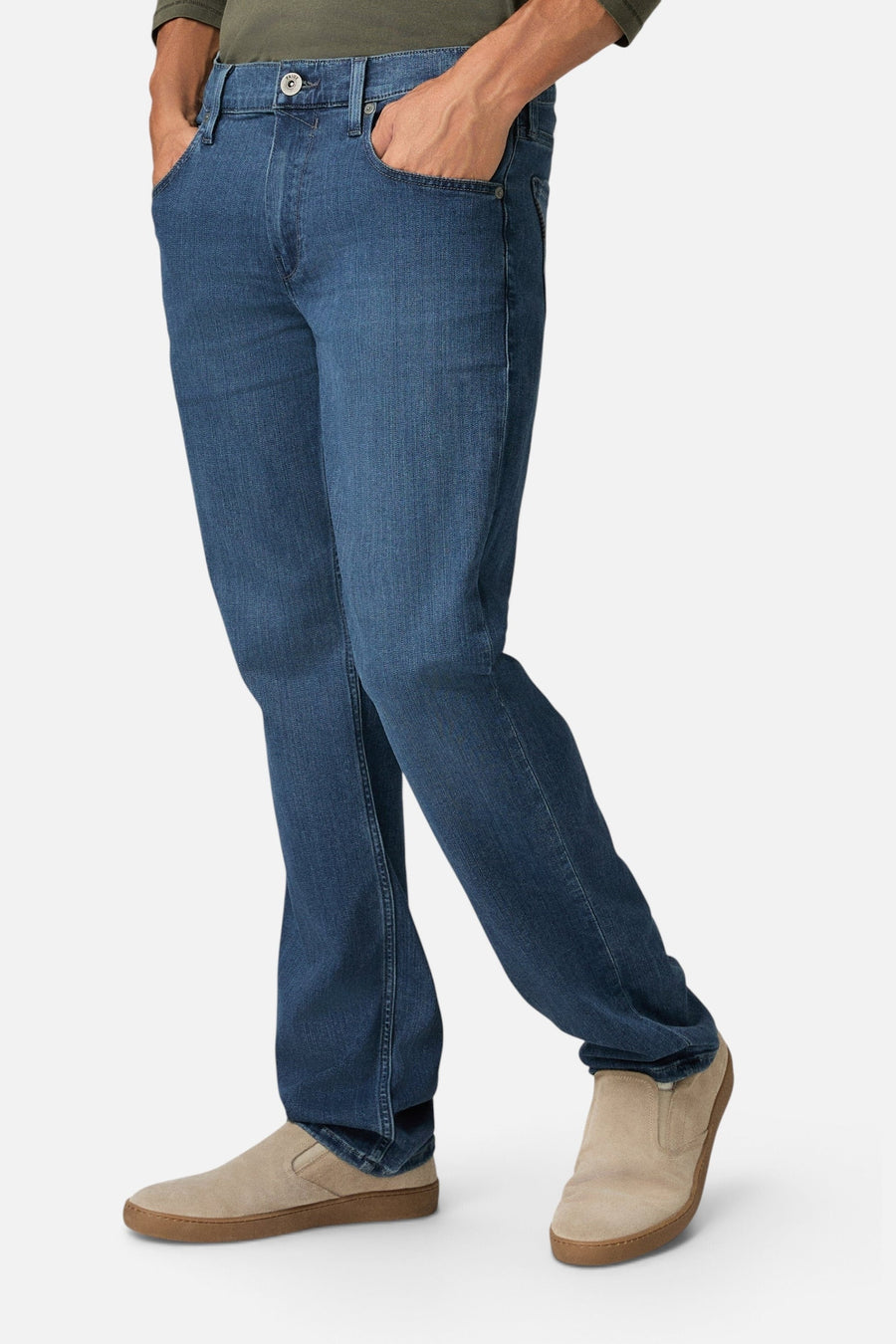 Paige Normandie Straight Jean in Elgin – on model