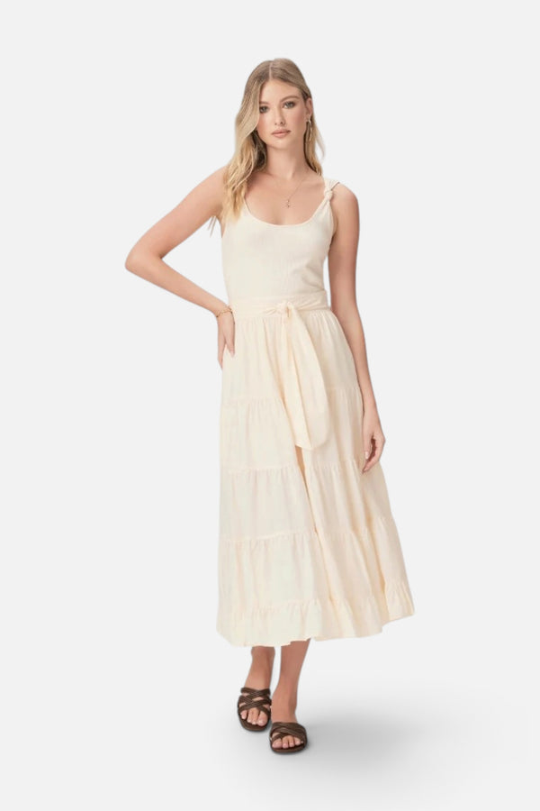 Paige Samosa Dress in Ecru