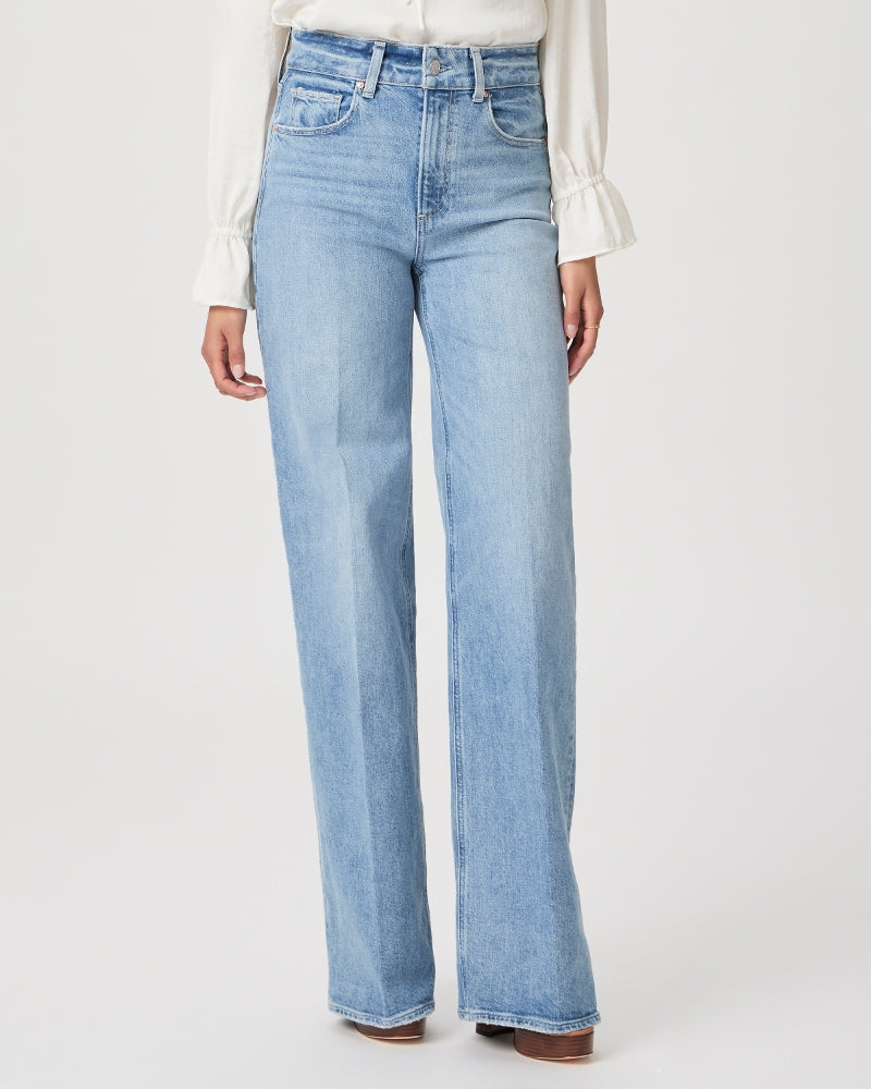 Paige Sasha 32" Denim Jeans in Magnifique – back view