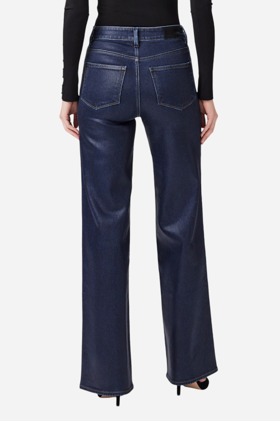 Paige Sasha in Glazed Indigo Coating – side view