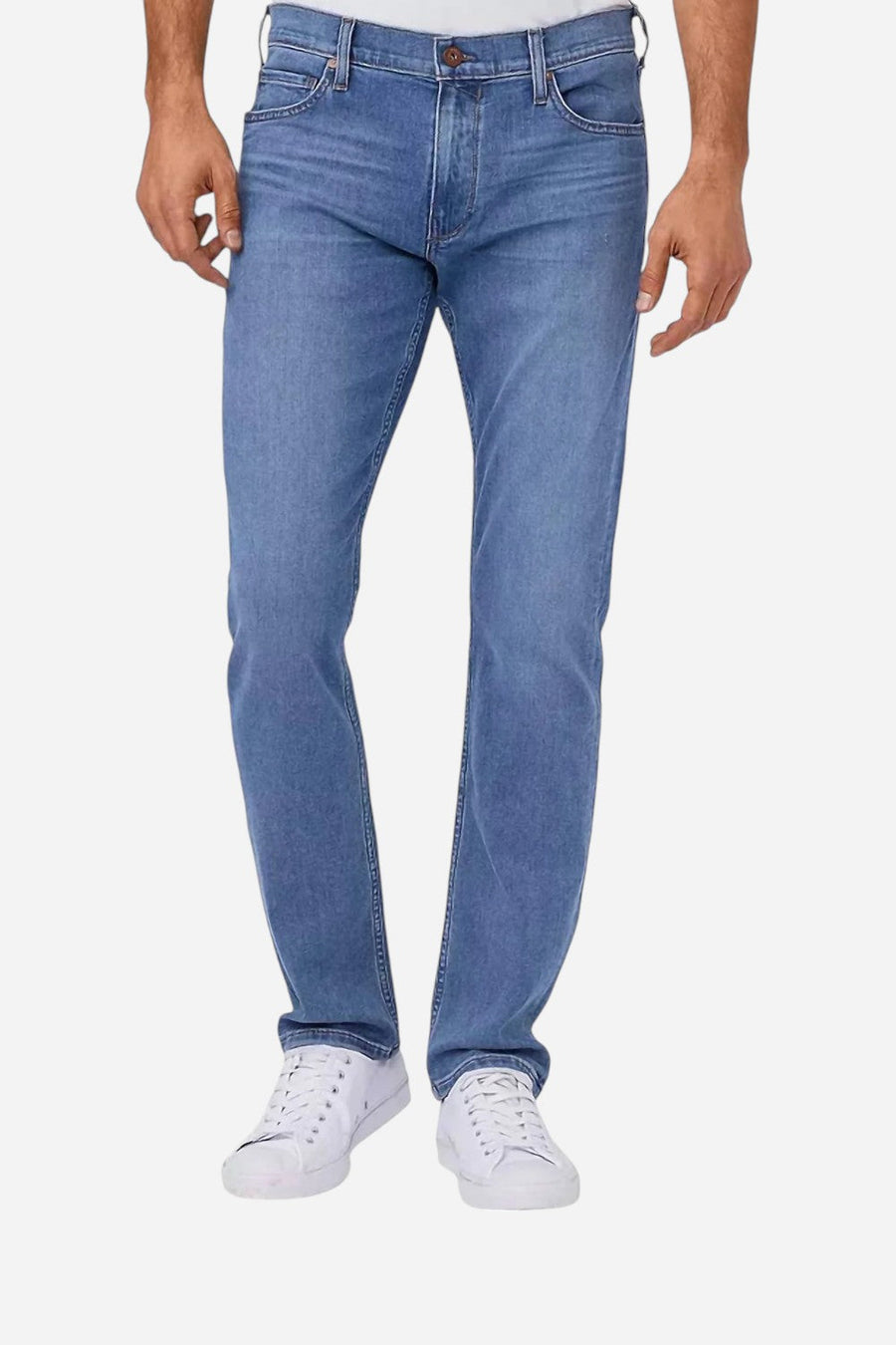 Paige Transcend Federal Slim Straight Jean in Canos – back view