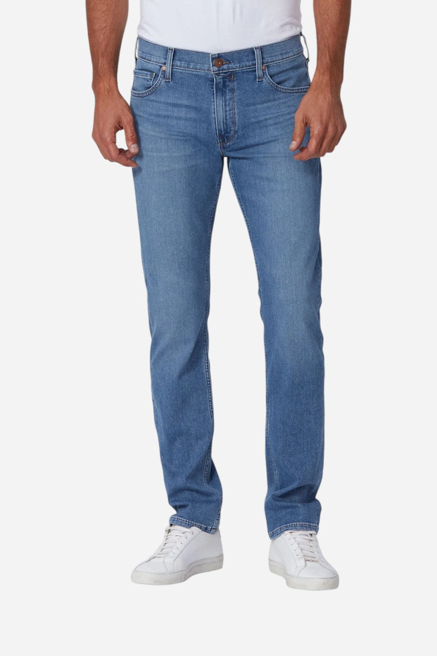 Paige Transcend Federal Slim Straight Jean in Canos – front view