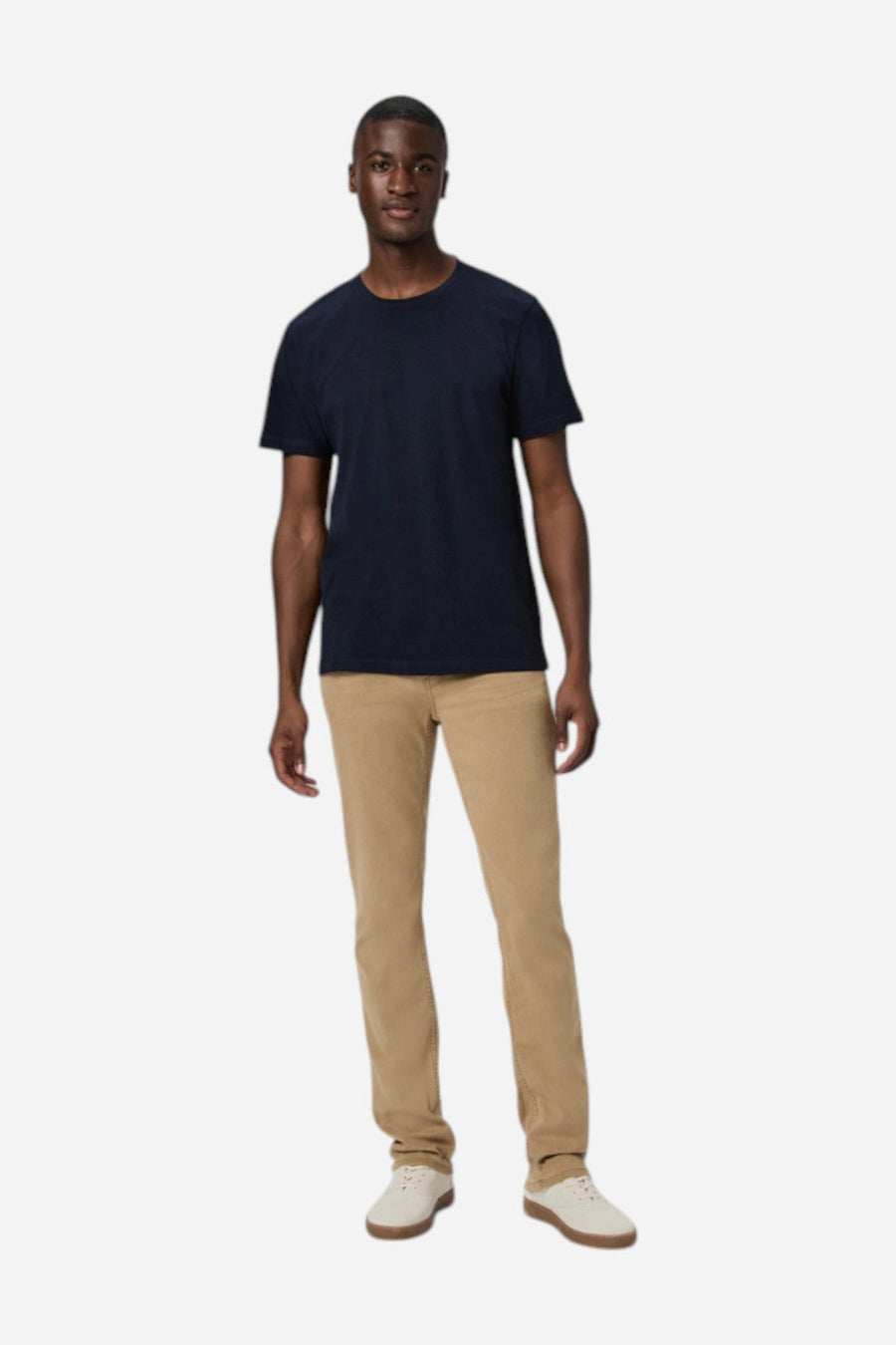 Paige Transcend Federal Slim Straight Jean in Vintage Light Oak – flat lay