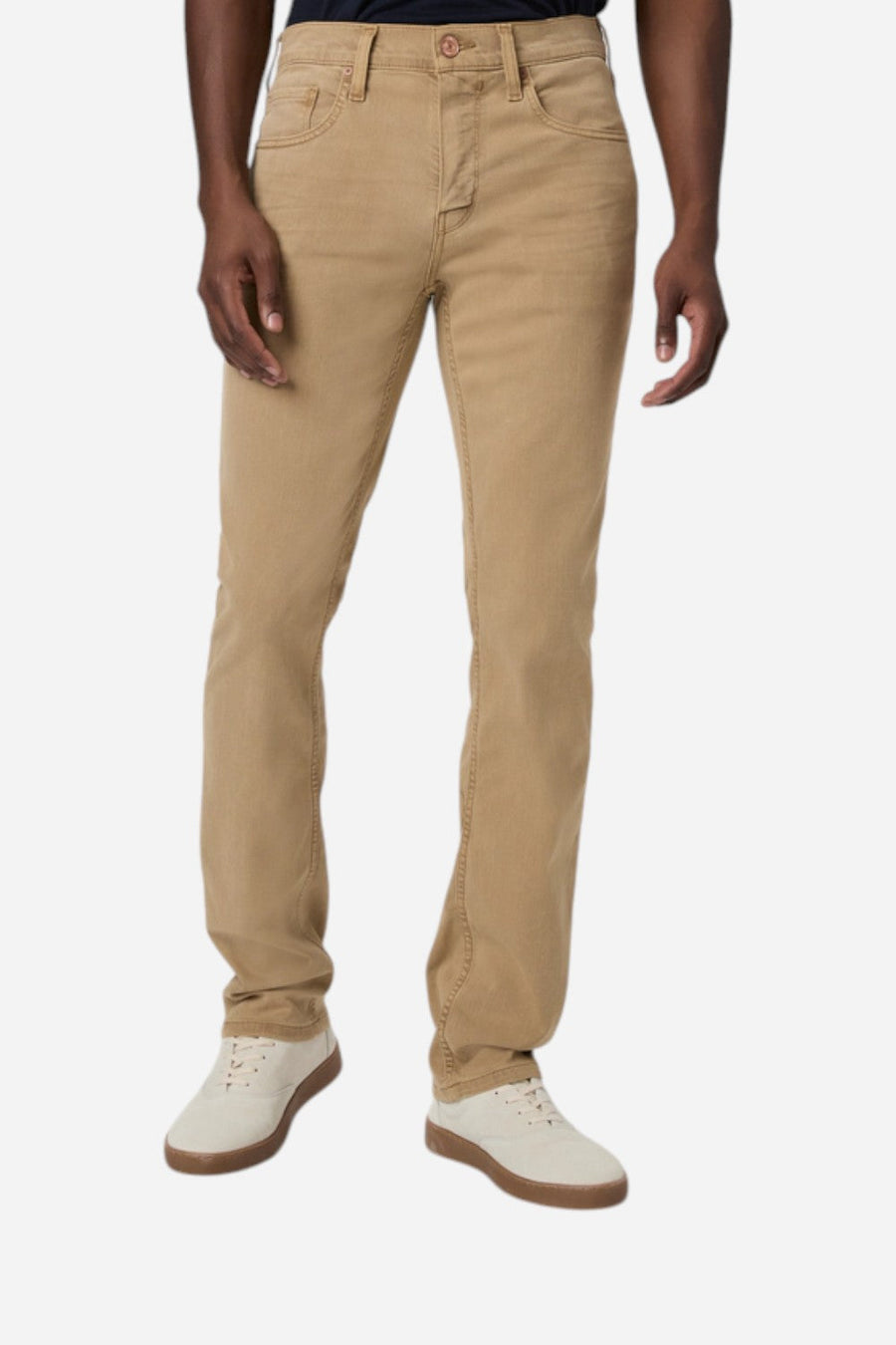 Paige Transcend Federal Slim Straight Jean in Vintage Light Oak – front view