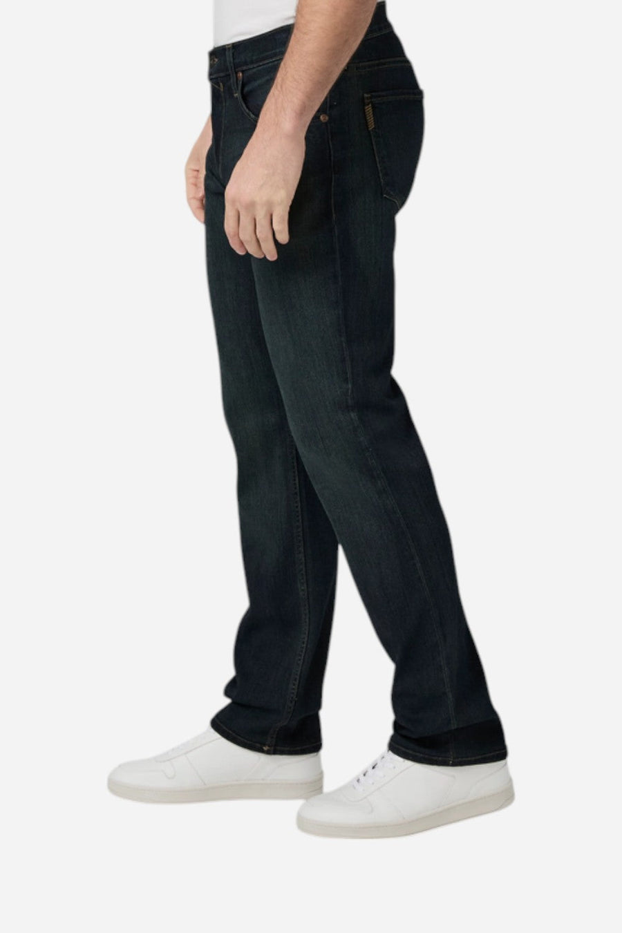 Paige Transcend Normandie Straight Jean in Cellar – back view