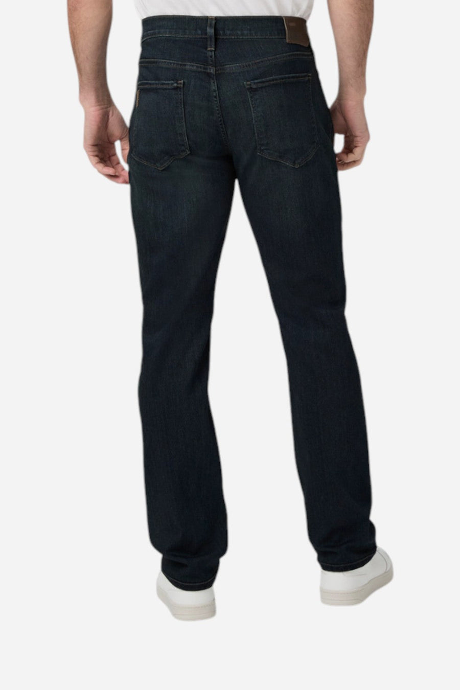 Paige Transcend Normandie Straight Jean in Cellar – side view