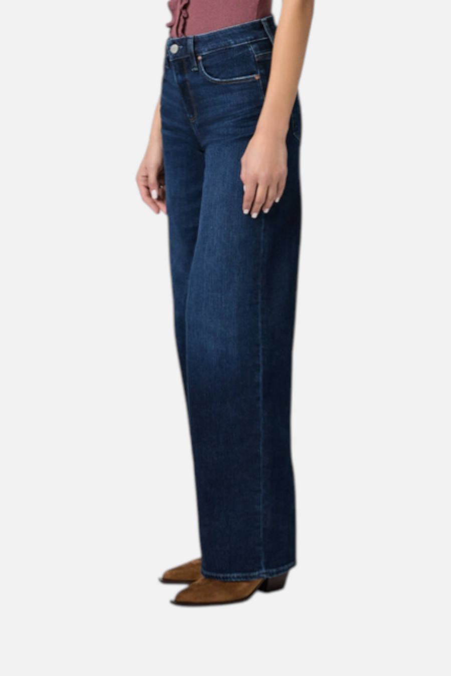 Paige Women's Tatum 32" Wide Leg Jean in Cambre – side view