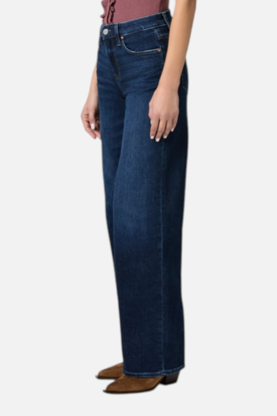 Paige Women's Tatum 32" Wide Leg Jean in Cambre – on model